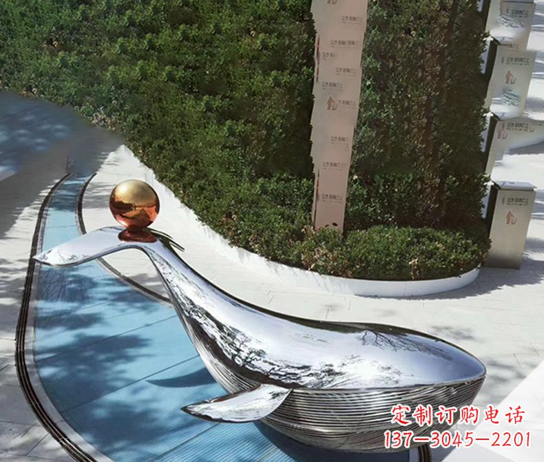保定镜面不锈钢海豚,一种质感的诠释