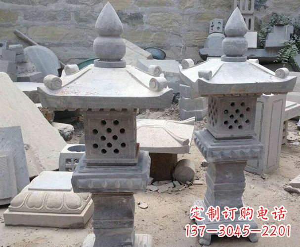 保定酒店级镂空石灯雕塑