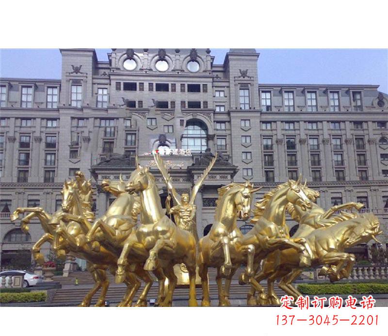 保定阿波罗战车铜雕,雕刻令人惊叹