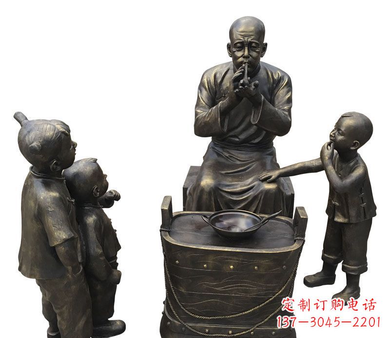 保定尊贵的儿童铜雕糖人