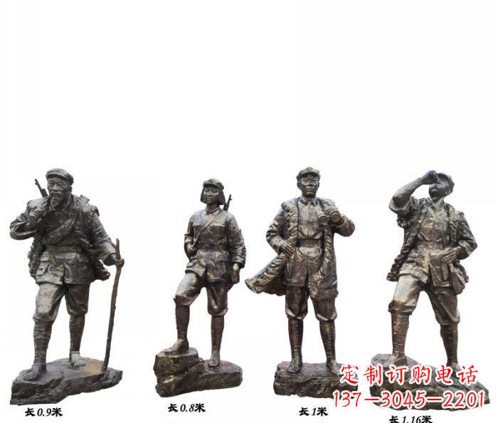 保定专注制作抗战红军青铜雕塑