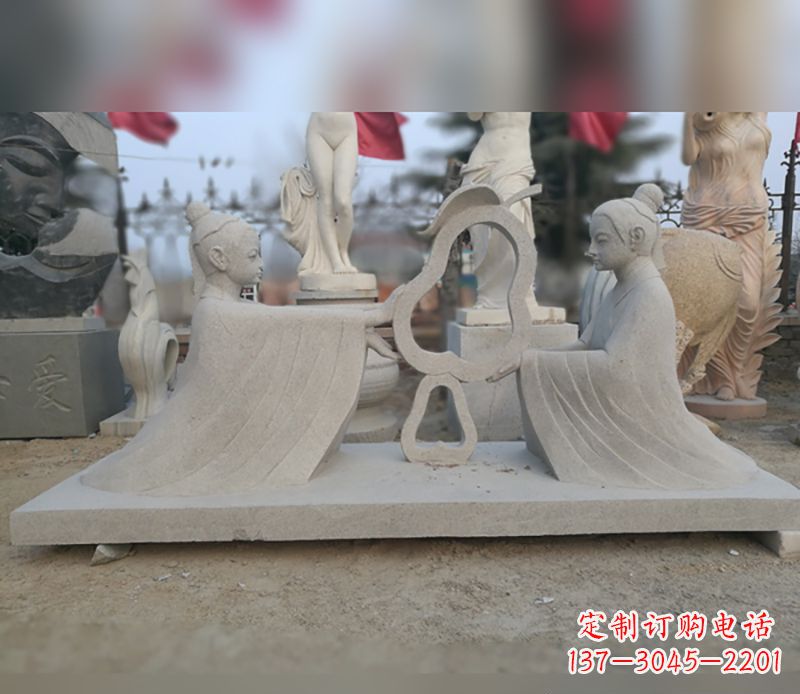 保定选择传统工艺,重现古代大臣孔融的精致雕塑