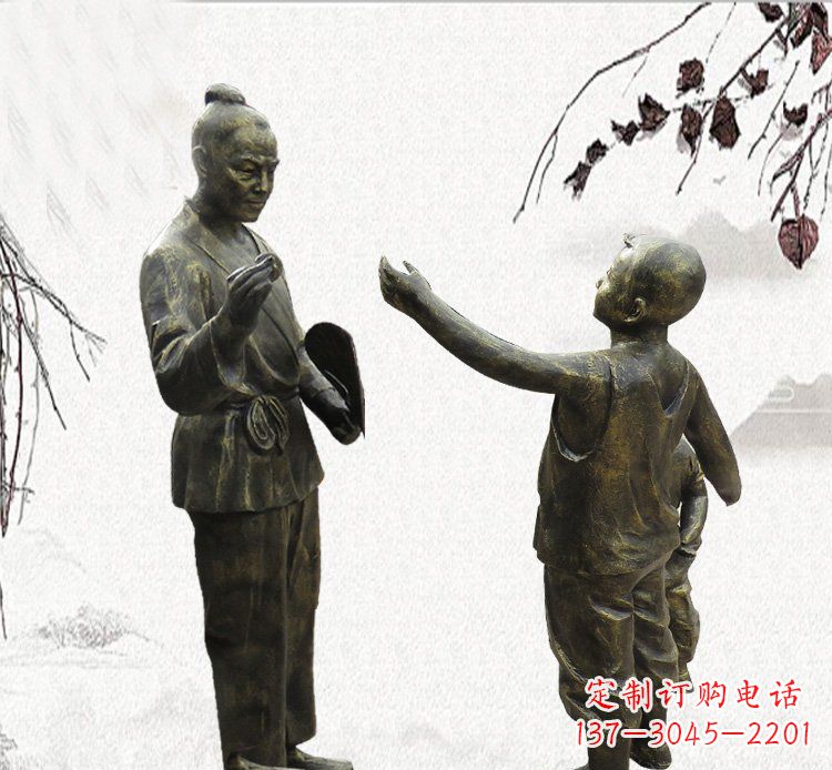 保定孔融让梨铜雕,专业定制高品质
