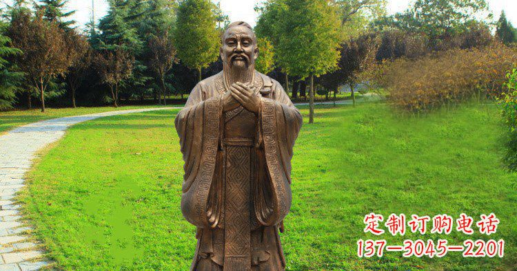 保定传承中国历史文化,具有永恒魅力的孔子公园铜雕