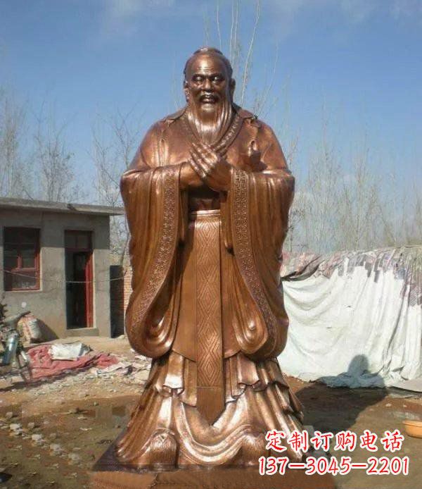 保定孔子古代名人铜雕
