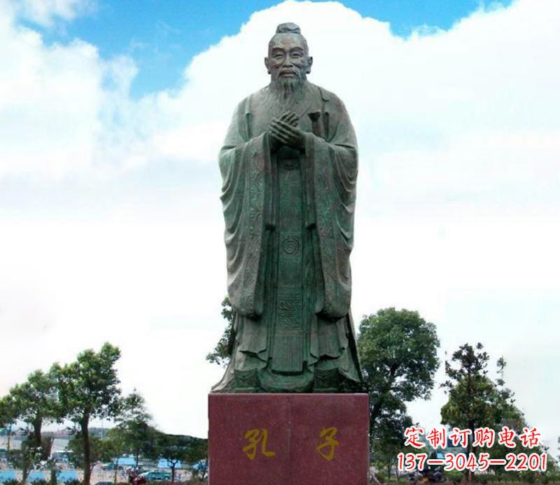 保定领雕塑:孔子雕塑尊崇传承