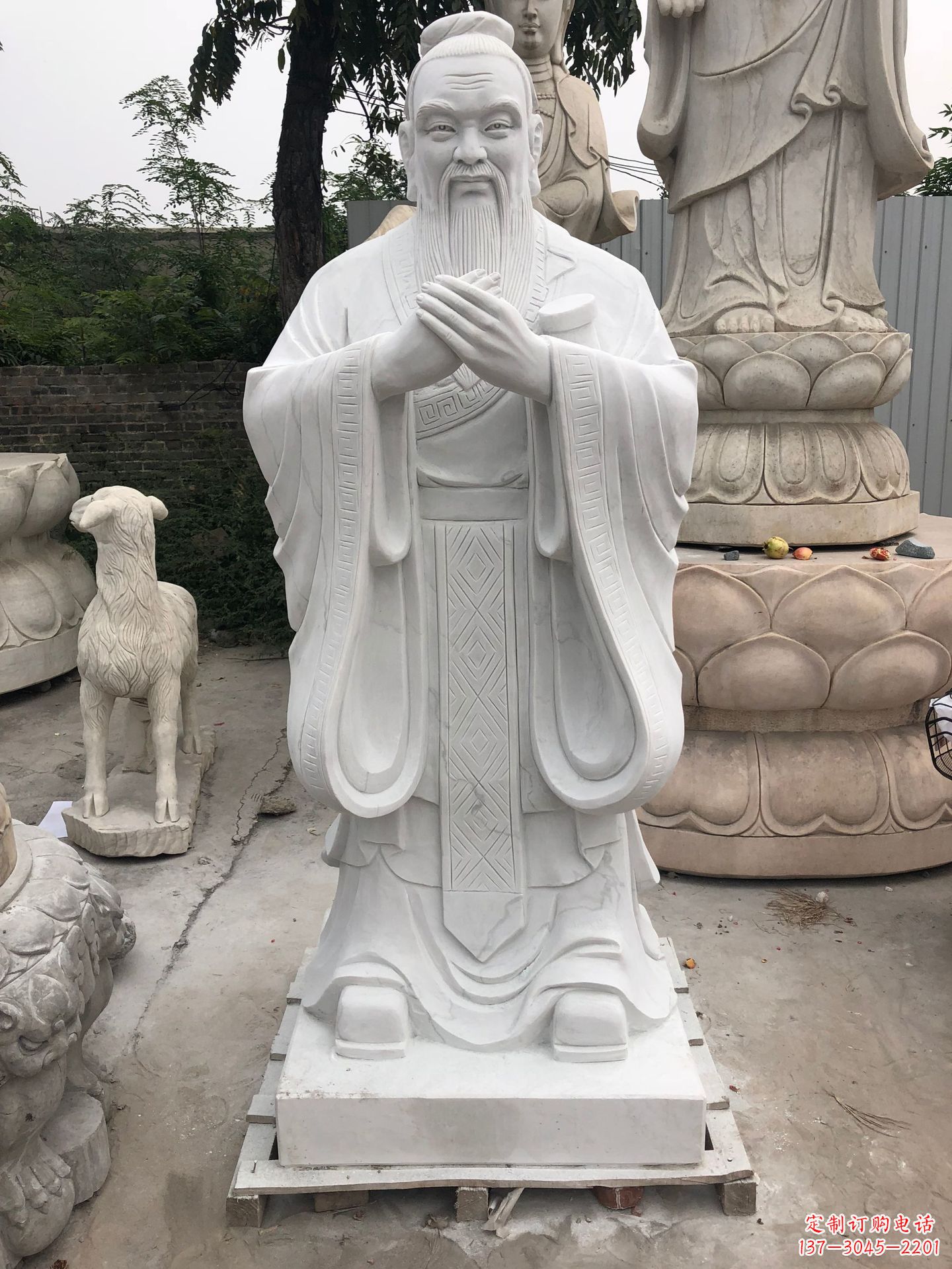 保定孔子铜雕塑,重现传统文化的荣耀
