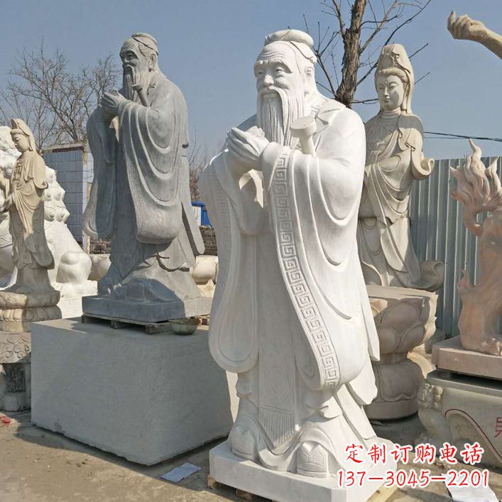 保定雕塑大师之作:孔子铜雕