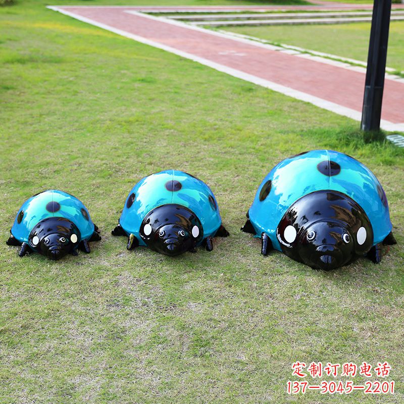 保定中领雕塑青蓝瓢虫雕塑是一款独特而又精致的…