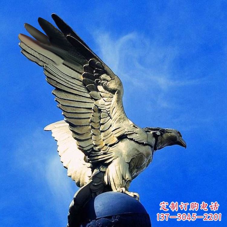 保定唯美老鹰玻璃钢仿铜雕塑玻璃钢雕塑以其简约…