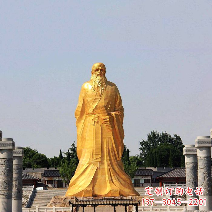 保定经典人物老子雕像,表达真情