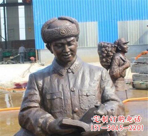 保定中领雕塑:雷锋名人铜雕