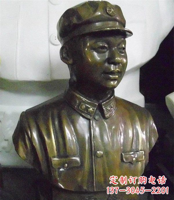 保定雷锋胸像校园玻璃钢雕塑