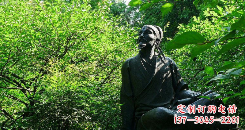 保定李白铜雕,精致细腻,让你收藏永不凋谢