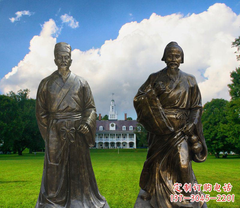 保定传承古代名人——华佗雕塑