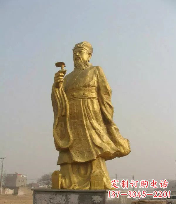 保定精美绝伦的李时珍铜雕