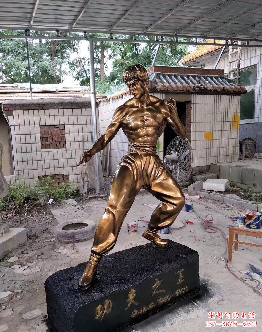 保定传承经典,荣耀李小龙——中领雕塑李小龙人物铜雕