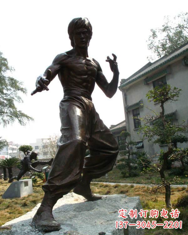 保定专业定制李小龙铜雕