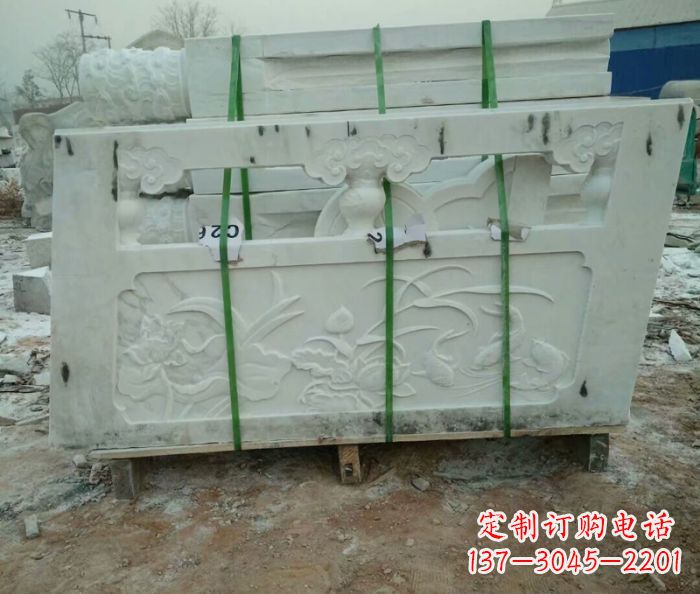 保定高端汉白玉栏板雕塑,精致装点你的空间