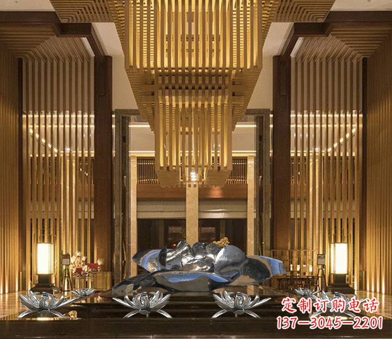 保定专业定制莲花不锈钢雕塑