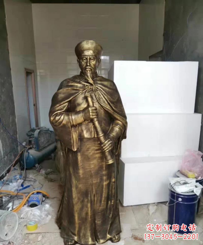 保定荣耀中国历史人物——林则徐铜雕
