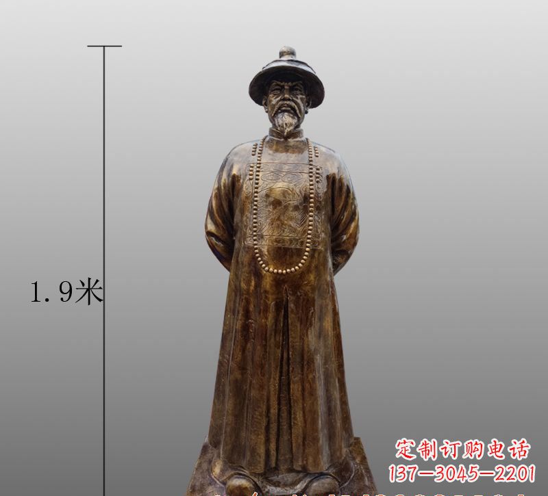 保定为您量身定制林则徐铜雕像