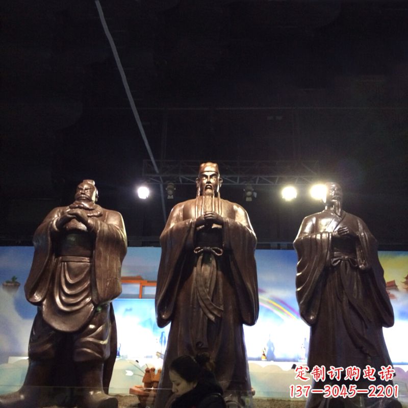 保定经典绝版,古代风靡,桃园三结义关羽雕塑