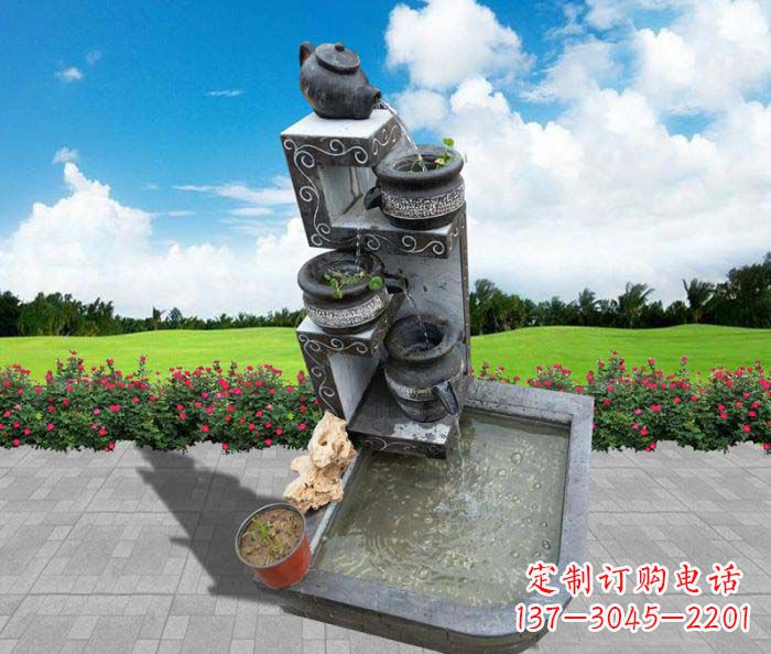 保定极具特色的水槽雕塑