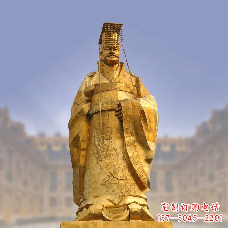 保定秦始皇铜雕塑,传承历史荣耀