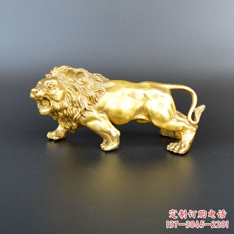 保定鎏金西洋狮子雕塑