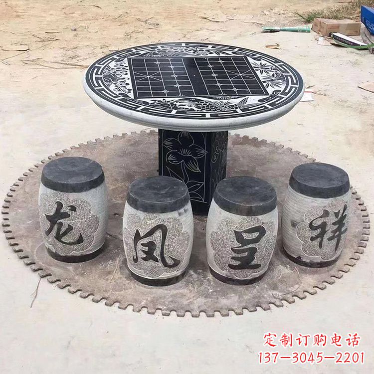 保定仿古雕塑石桌凳,带来雍容华贵气质