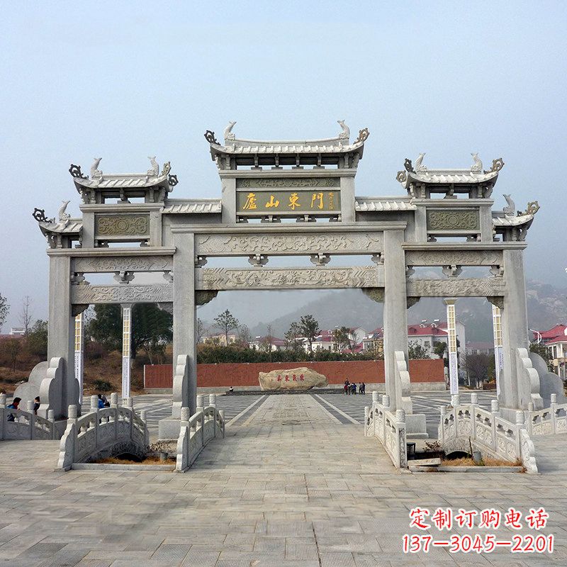 保定庐山大门石牌坊雕塑特色产品介绍