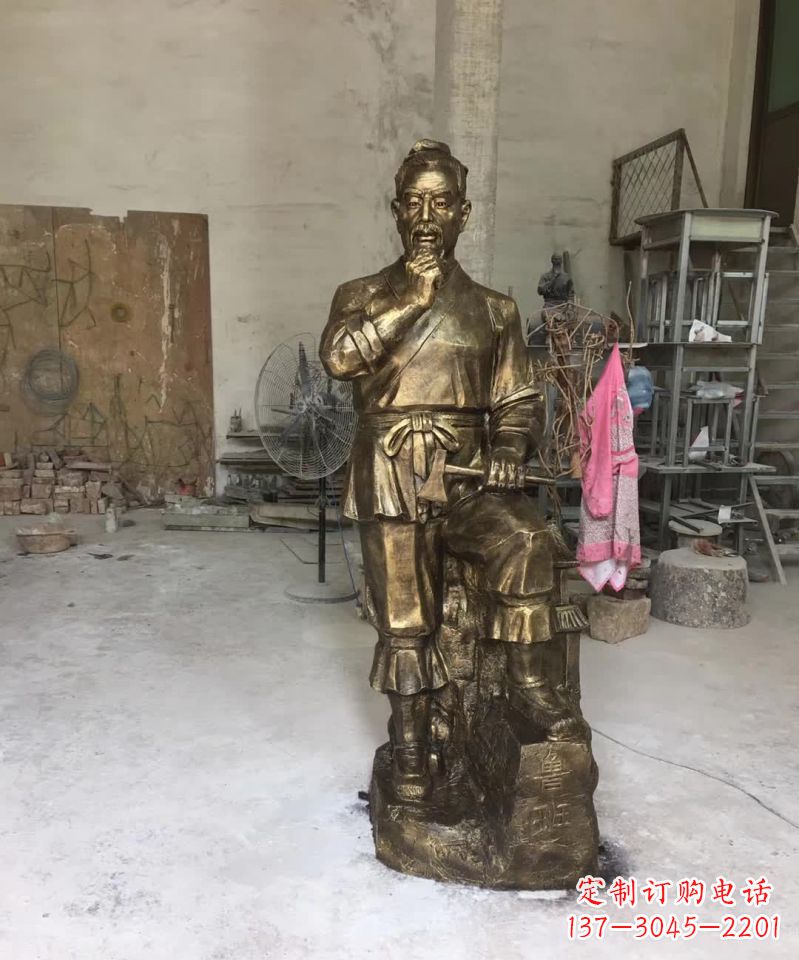 保定精美鲁班古代人物雕塑