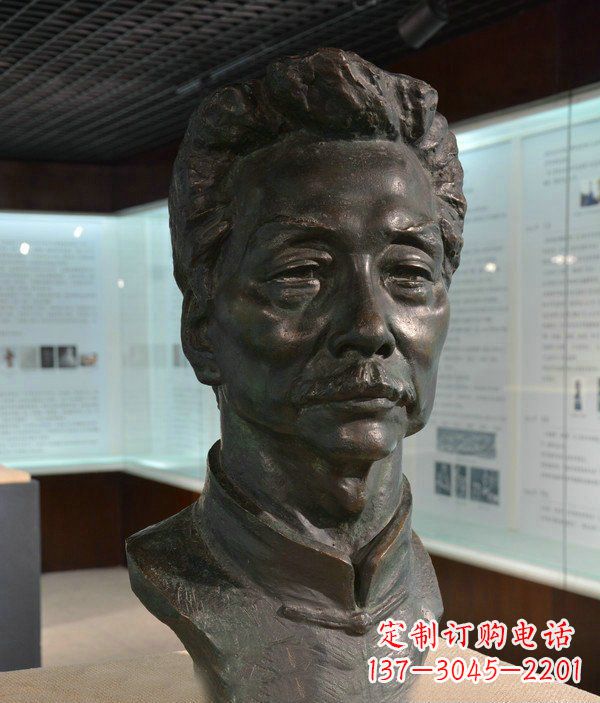 保定鲁迅名人铜雕雕塑—传承文化,永久纪念