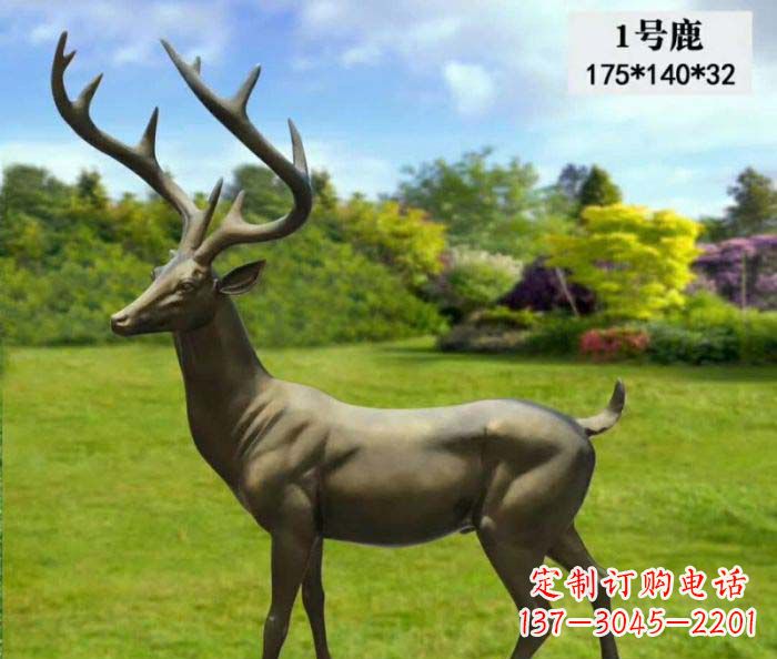 保定鹿铜雕,尽显动物精髓