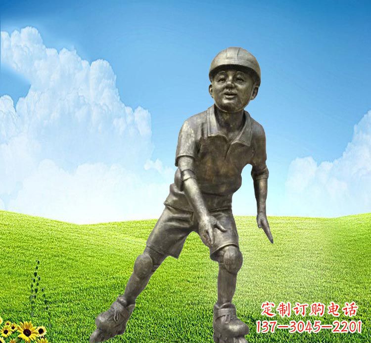 保定领雕塑:儿童公园里的铜雕精灵