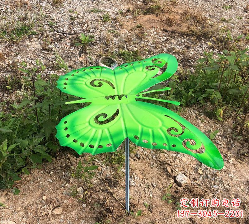 保定绿色不锈钢蝴蝶雕塑