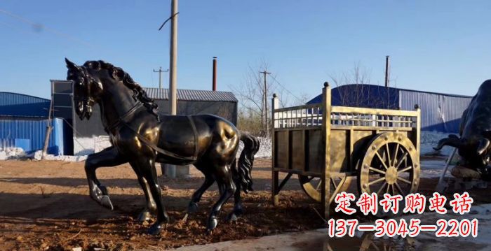 保定马车景观铜雕 (3)