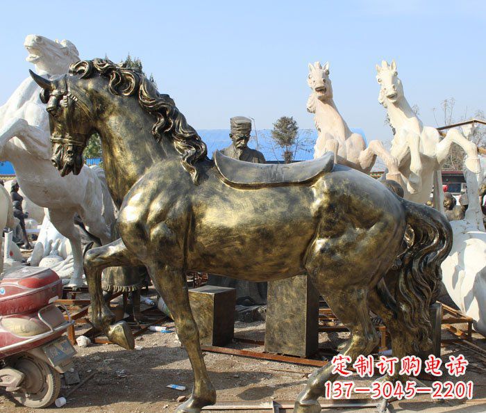 保定马动物铜雕塑——精致细腻的手工工艺