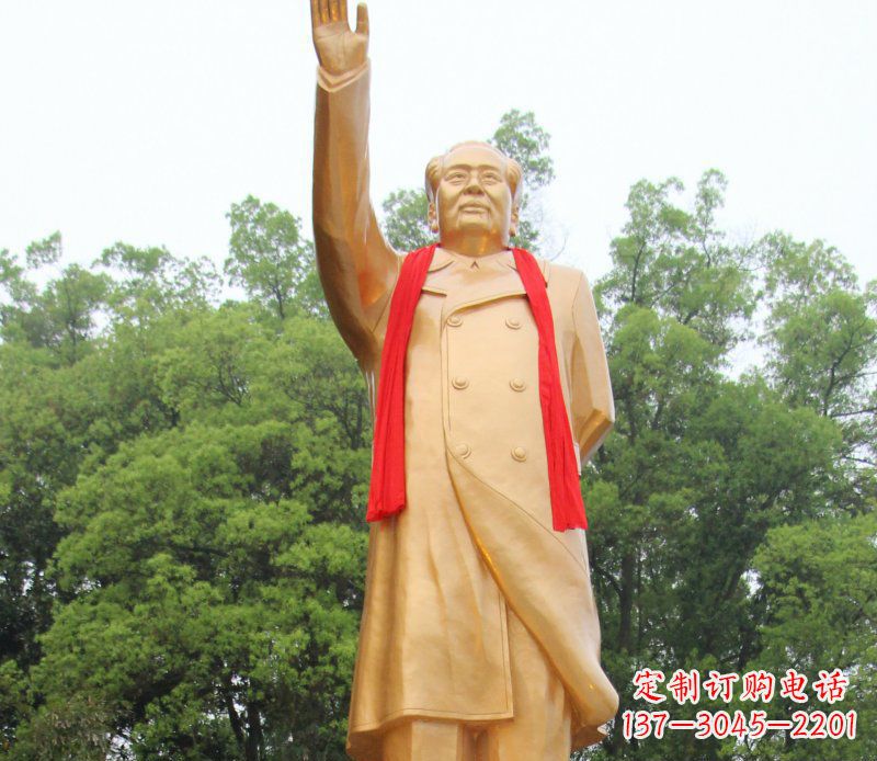 保定伟人毛主席铜雕,展现中国历史精神