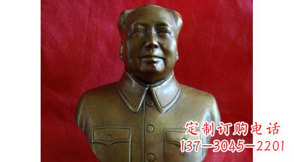 保定毛主席伟人胸像铜雕,精美纳米工艺制作