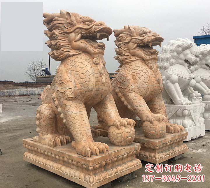 保定麒麟石雕,雕刻精美,让您眼前一亮