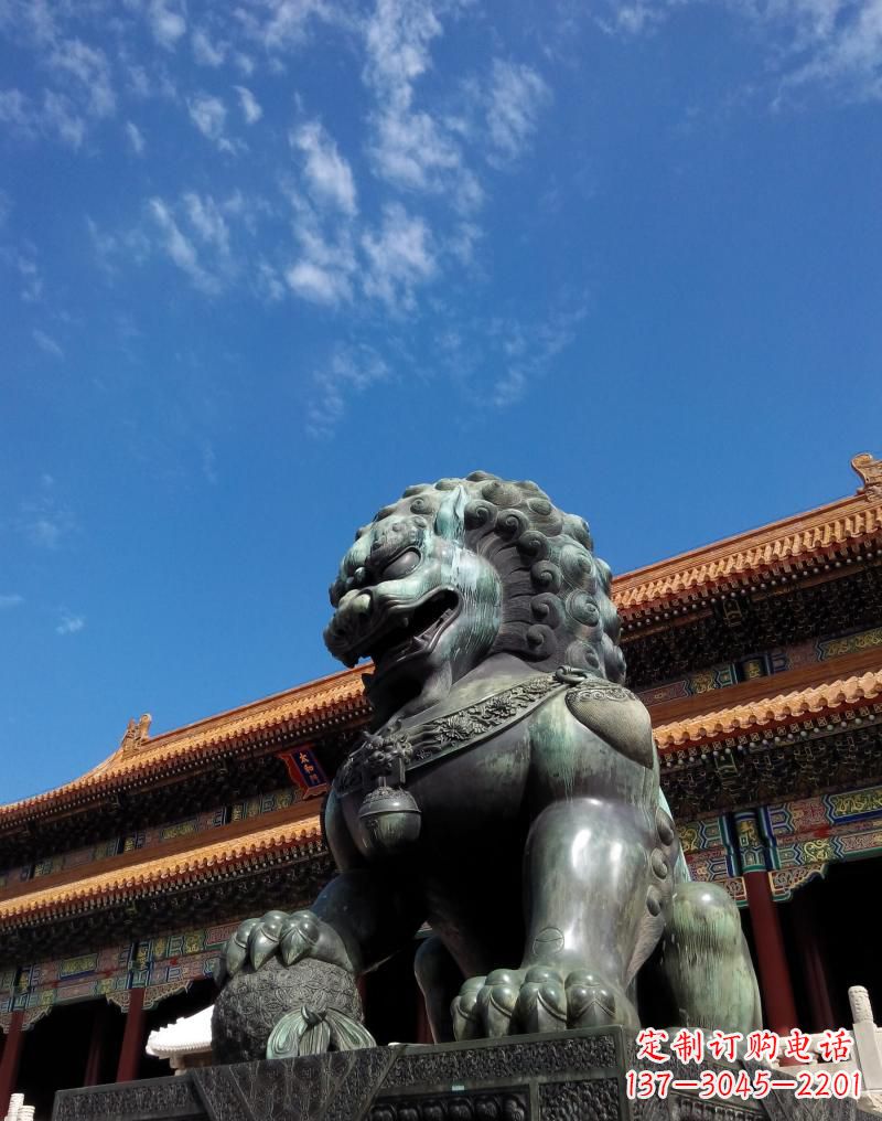 保定铜雕狮子，传承古典文化