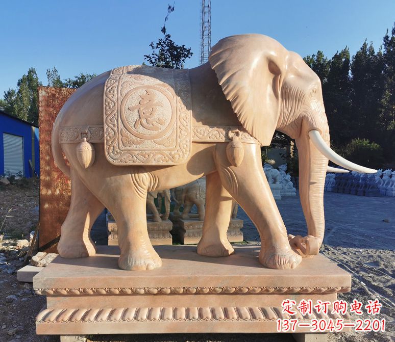 保定南中领雕塑的大象雕塑
