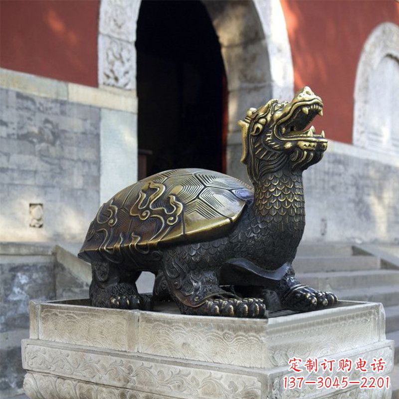 保定弥勒佛坐赑屃雕塑,神秘而古老