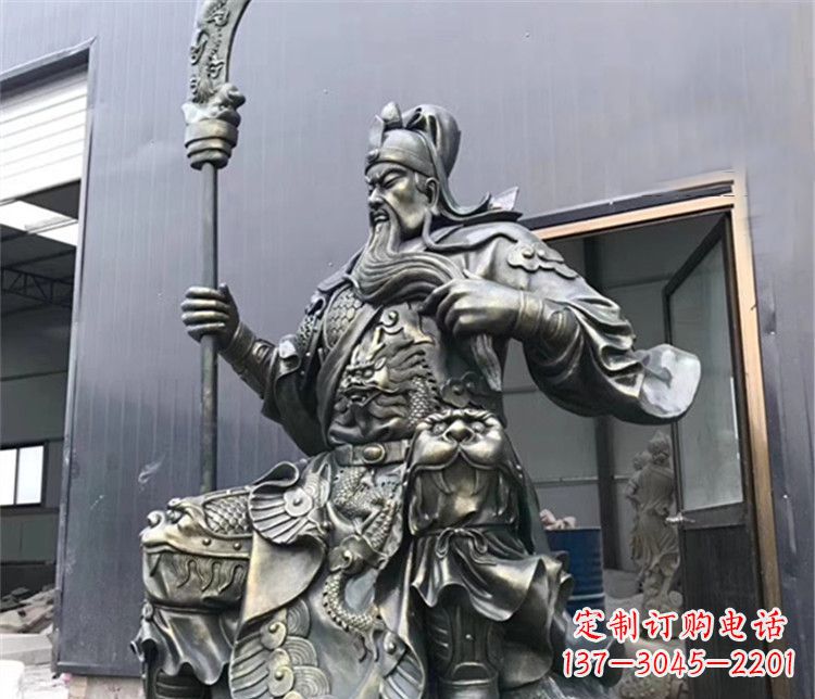 保定高雅典雅的关公铜雕