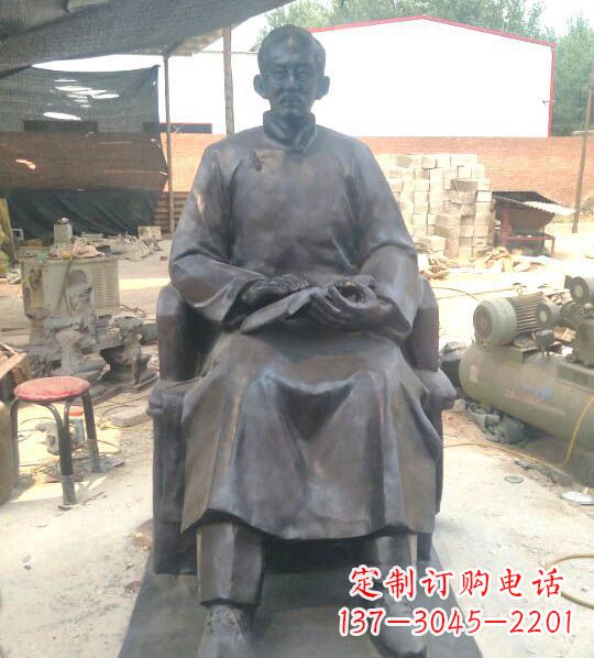 保定蔡元培铜雕:让你的精神耀眼发光