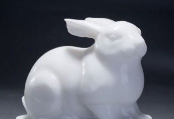 保定精致汉白玉兔子雕塑