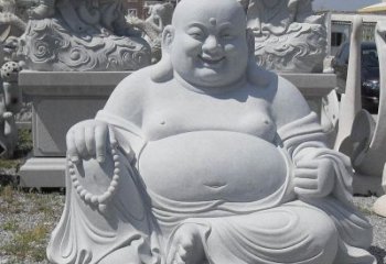 保定精美高雅的汉白玉弥勒佛雕像