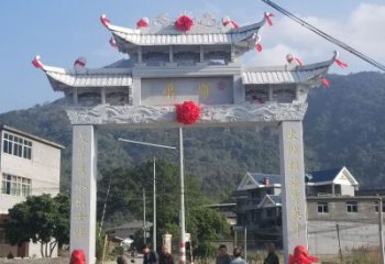 保定红旗渠分水苑牌坊浮雕雕塑：专业雕塑定制服务